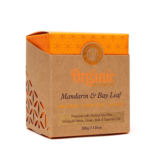 Preview: Organic Goodness Duftkerze Mandarine und Lorbeerblatt